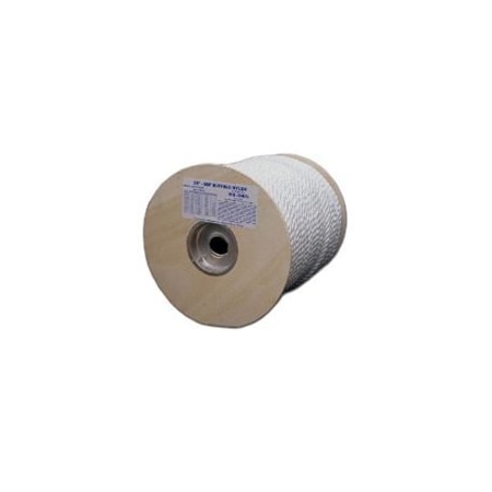 TW EVANS CORDAGE T.W. Evans Cordage 85-050 Rope, 181 lb Working Load Limit, 600 ft L, 1/4 in Dia, Nylon 85-050